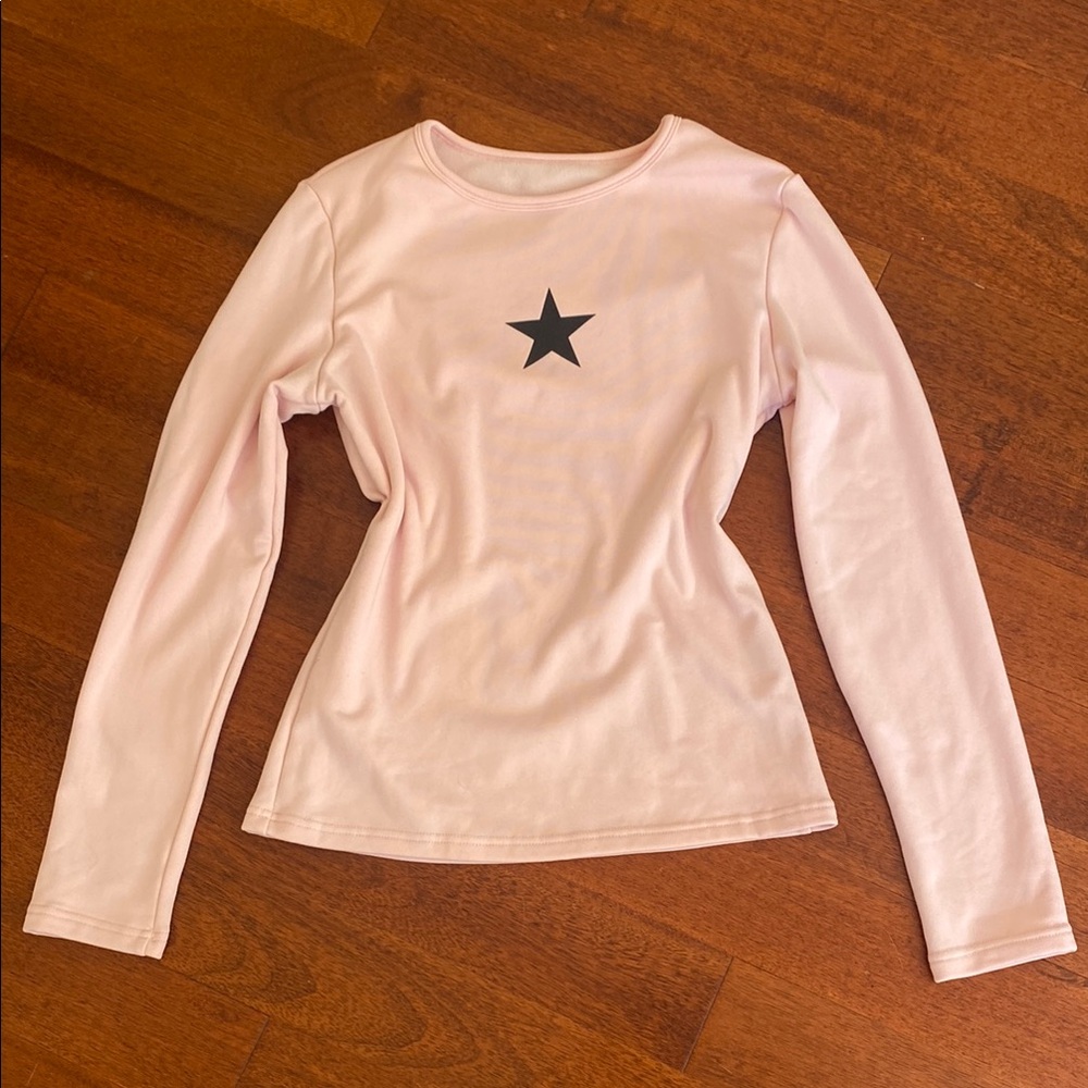 Pink Long Sleeve Shirt with Star